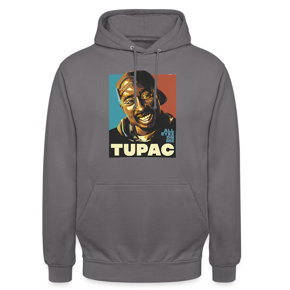 Sweat-shirt à capuche unisexe - gris éléphant